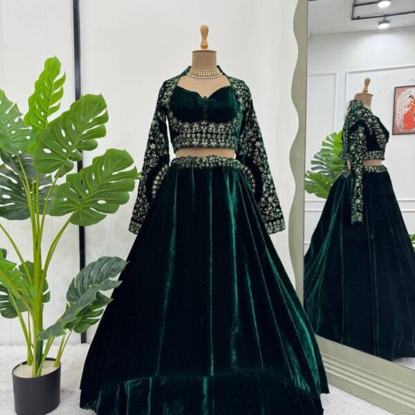 Heavy Viscos Velvet Lehnga