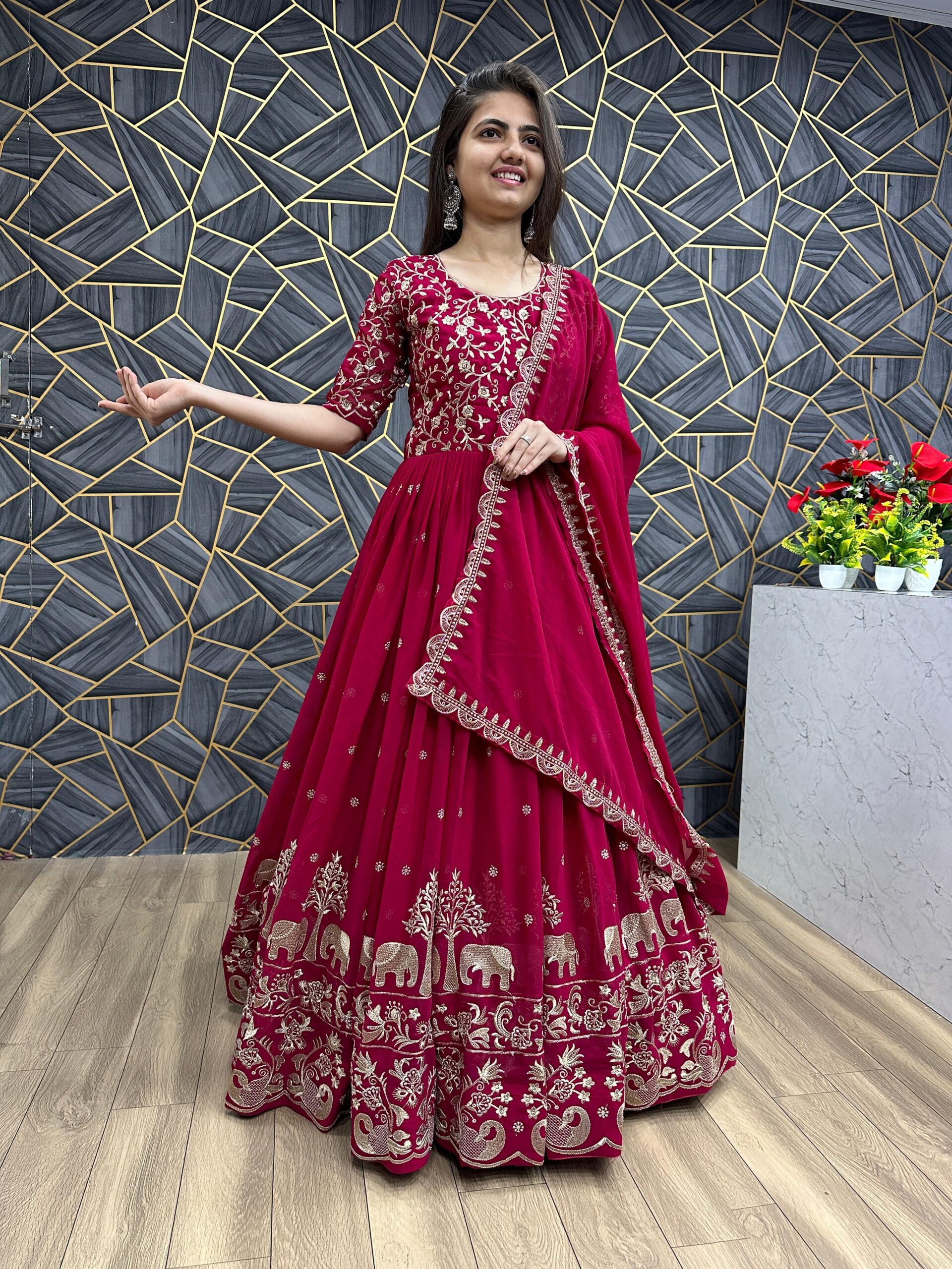 IMG-20251118-WA0021 Heavy And Gorgeous Looking Festival Gown - Image 1