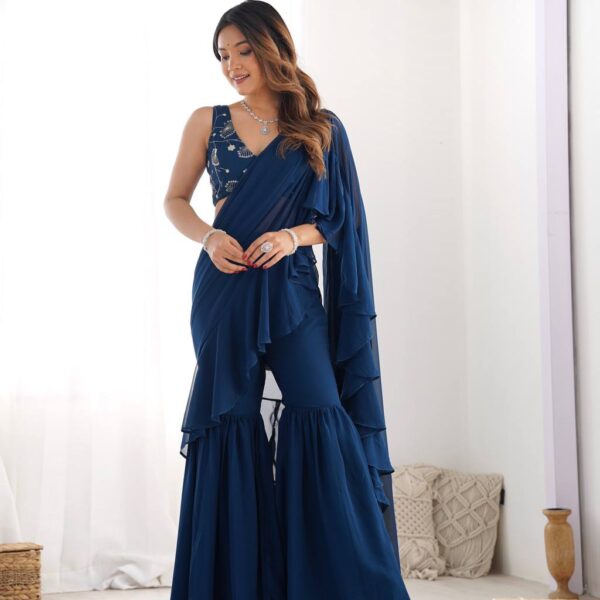 All New Heavy Sharara Saree