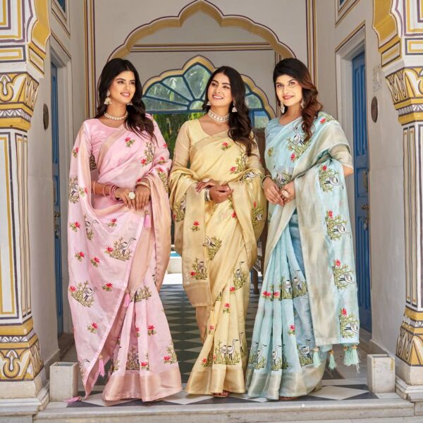 Beutiful Kota Crishtal Saree