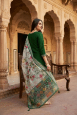 Rayon Kurta Set with Chanderi Digital Print Dupatta | 3 Piece Ethnic Suit - Image 3